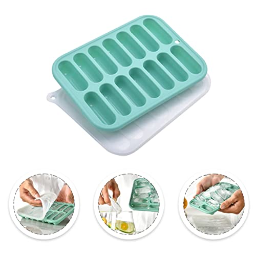 Cubetera de silicona con tapa removible, 2 piezas miniatura 3