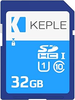 32GB SD Memory Card by Keple | High Speed SD Card for Canon EOS 70D, 6D, 100D, 600D, 1100D, 1200D, 60D, 550D, EOS 700D DSLR Digital Camera | 32 GB Class 10 UHS-1 U1 SDHC Card for HD Videos & Photos