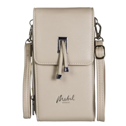 Image of Mabel London Small Crossbody Bags for Women Mini Cell Phone Purses with Crossbody Strap Phone Wallet Purses Shoulder Bag (Daniella) - (Cream)