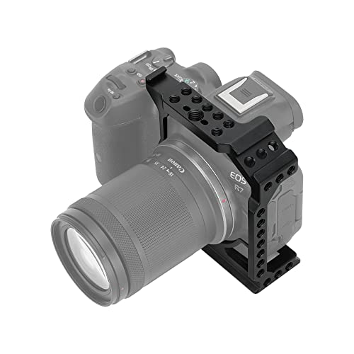 Half Camera Cage Canon EOS R7 CAMVATE 3231 avec filetages de fixation multiples