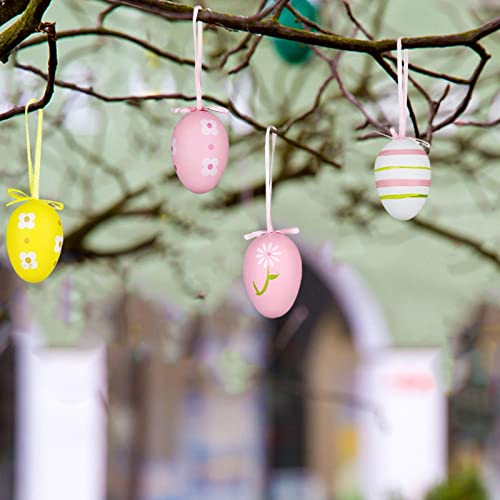 Páscoa para pendurar na árvore | 12 Pacote Decorações para Árvores Páscoa,Artesanato DIY, Festa Prim