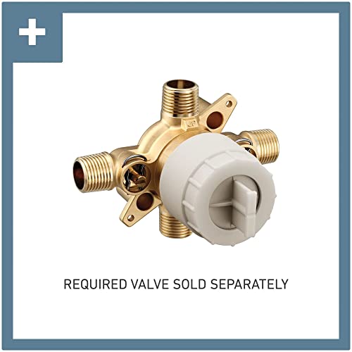 Moen UT2153EP Brantford M-CORE 2-Series 1-Handle Tub And Shower Trim Kit, Valve Required, Chrome - 2