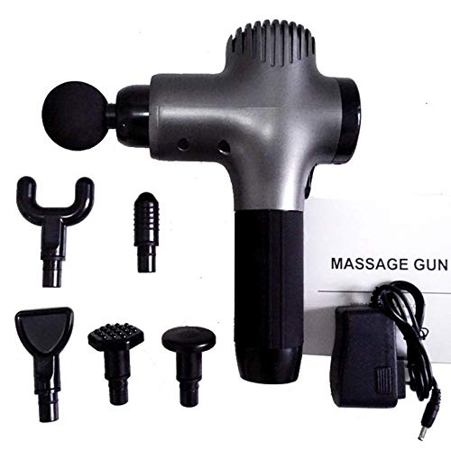 Draadloze Massage Gun Deep Tissue spierfascie Gun Percussion Massager Indicator Electric Hand Massager 5 Bestand 6 Head Massager WTZ012