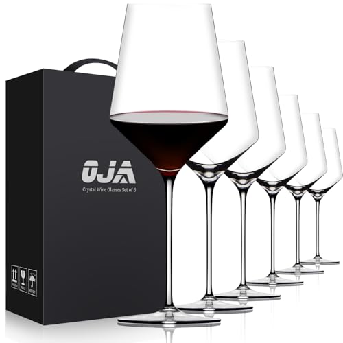 OJA Red Wine Glasses Set of 6