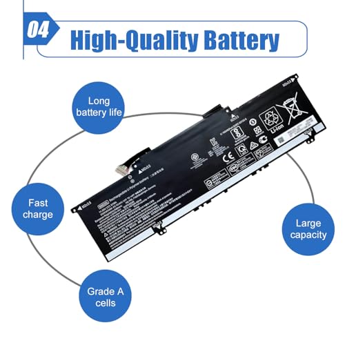 Image of BN03XL Laptop Battery Replacement for HP Envy x360 15-ED 15-EE 15-ES 15M-ED 15M-EE 15T-ED 15T-ES 13-AY 13-BA 13-BD Series | 11.55V 4195mAh 51Wh | Compatible with HSTNN-DB9N L79695-271 HSTNN-OB1O