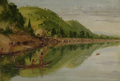 Lienzo decorativo de los Sioux por George Catlin ideal para dar elegancia a tu salón