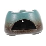 Alipis Keramik Teekannenwärmer Stövchen mit Schneller Heizfunktion und Guter Isolierung Ansprechendes Rundes Design in Grün Stilvoller Tee Kaffeewärmer für Zuhause und Gastronomie