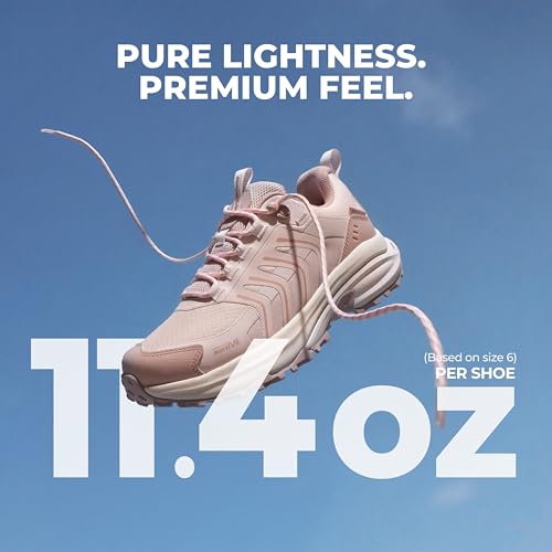 Image of NORTIV 8 Women's Waterproof Hiking Shoes Lightweight Travel for Walking All Day Comfort Non-Slip Outdoor Trekking Camping Climbing Fashion Sneakers Armadillo FieldLite
