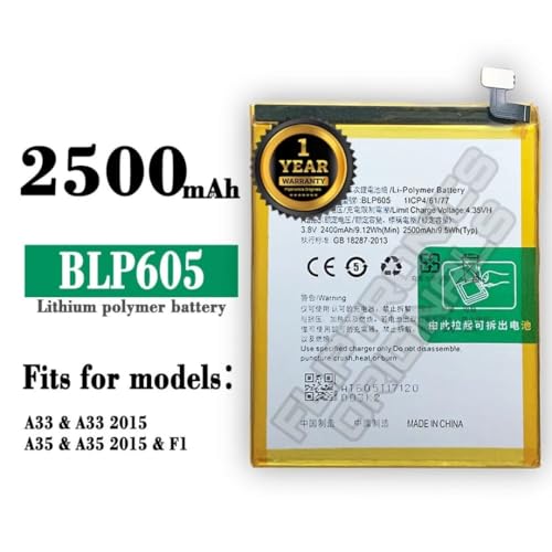 Image of BLP605 Battery for Oppo A33-2015 (F1, F1F, F1W, F1FW) Battery with 1 Year Warranty**** (U108)