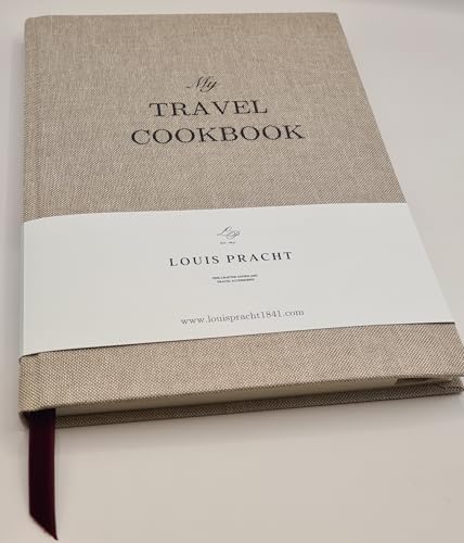 Livre de recettes en lin pour organiser vos secrets culinaires en cuisine
