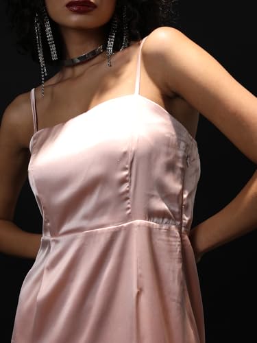 Image of Tokyo Talkies Women's Sleeveless Square Neck Solid Dresses | Stylish Dresses | Party Dresses