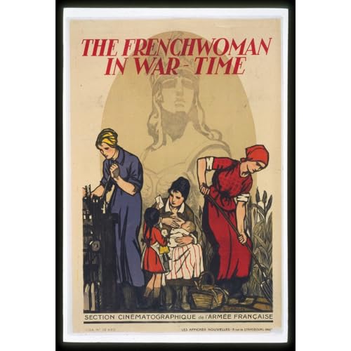 Affiche rétro femme française pour salon décoration murale