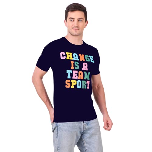 Image of Stories.Label Cotton Printed T-Shirts for Men in Regular Fit and Round Neck