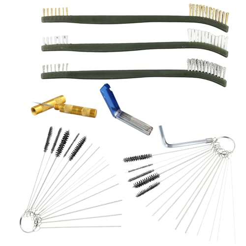 Image of Carburetor Cleaning Kit, Carb Brush Needle Cleaner Set, Torch Tip Tool Kit For Welder Chainsaw