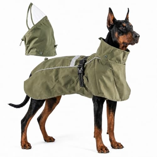 RYNVALE STUDIO full-body dog raincoat with hood