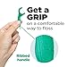 GUM Professional Clean Floss Picks - Extra Strong Shred-Resistant Floss, Easy Grip Handle - Dental Flossers for Adults - Fresh Mint Flavor, 90ct (3pk)