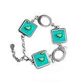 bild insel sylt Material: Metall. DIYthinker Ozean Herzform Insel Natur Bild quadratisch Metall Armband Liebe Geschenke Schmuck mit Kette Dekoration