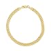 JewelStop 14K Yellow Gold 4.7mm Bismark Chain 18 Inches, Pear Shaped Lobster Clasp