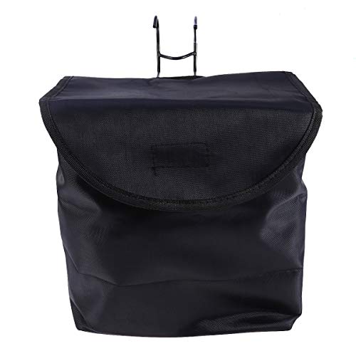 Lioobo Bike Basket Canvas Square Shape Front Handlebar Bicycle Lift Off Baskets With Holder Lid For Bile Accessories (Black) #TOP2