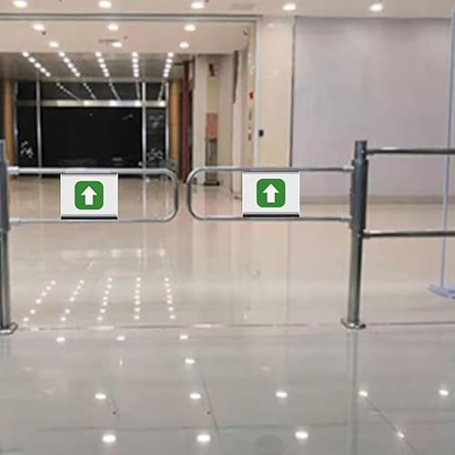 supermarket Swing Gate,Entrance Swing Gate, Warehouse Pedestrian Transfer Gate Door, 90° Opening Metal Barricade for Supermarket, Library, Scenic Store - Solid Closure Device(67x39.37in)