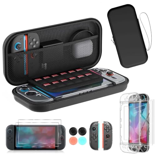 Yutwo Funda para Nintendo Switch 2 (2025) Antishock 4 en 1, Negro