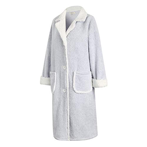 Richie House Women's Soft And Warm Fleece Robe Rhw2877-A-S/M Light Blue #TOP1