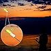 Retisee 9 Pcs 2.5 Inch Fishing Glow Sticks LED Fishing Pole Light Night Fish Strike Alert Glow Stick Bite Alarm Night Fish Rod Waterproof Luminous Rod(Red, Green,Bell Style)