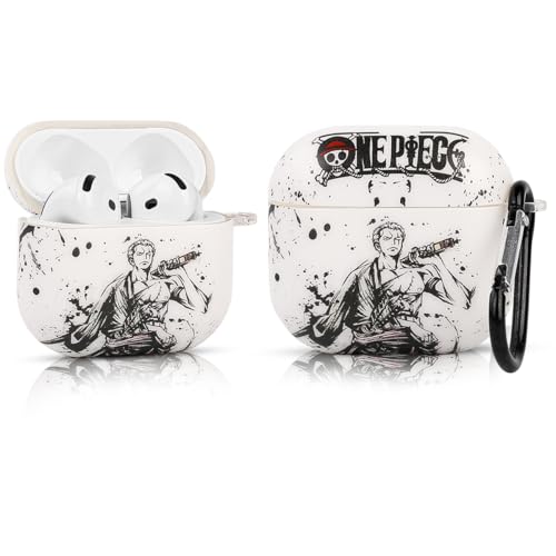 Coque AirPods 4 Zoro anti-rayure évitez les chutes avec porte-clés