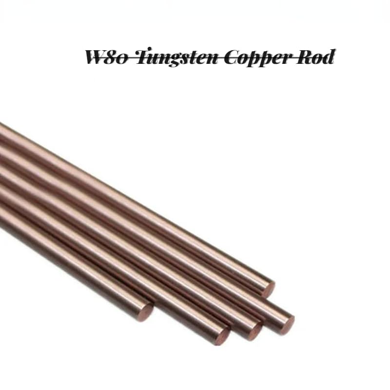 1 Pz W80 Asta di Rame Al Tungsteno Diametro 2mm-20mm Barra di Rame Al Tungsteno Mettere Asta Elettrica W80Cu20 Lega di Rame di tungsteno Lunghezza 200mm(3x200mm)