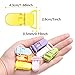 60 Pieces Pacifier Clips Holders Plastic Suspender Clips for Pacifiers for DIY Teething Toys Baby Blankets Bib,12 Colors