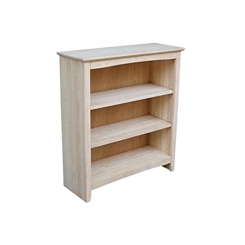 International Concepts Shaker Bookcase, 36-Inch, Unfinished #TOP6