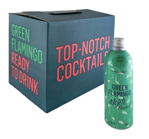 Mojito preparado. Mojito lata 500 ml. Cóctel famoso y popular de CUBA, con Ron Caribeño y los mejores botánicos, Lima, Pimienta Rosa y Menta. 10.5% Vol. alcochol. Bebidas mix. (12 Botellas)