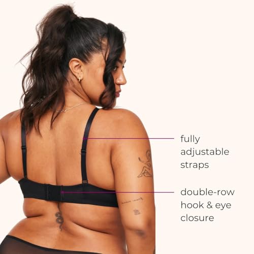 Adore Me Emmeline Unlined Underwire Bra - 30A-38DD High-Neck Lace Bra for Women with Stud Detail & Adjustable Straps4