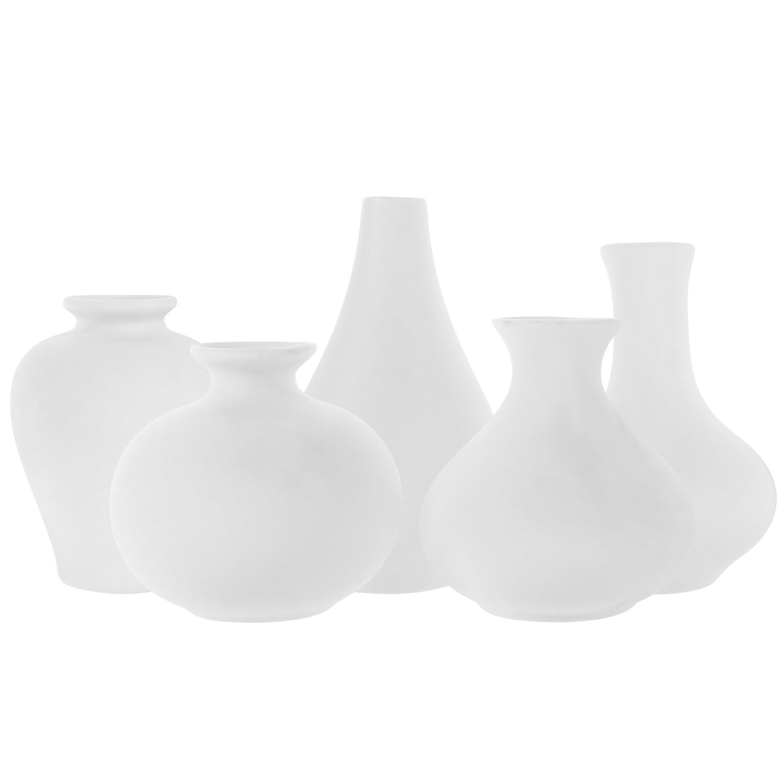 Mini vase en céramique blanche Milisten pour composition zen et déco de table fleurie