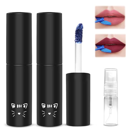 Leogony 3PCS Lip Stain Peel Off Set, Long Lasting Waterproof Liquid Lip Tint, with 3ml Empty Spray Bottle (Cherry Red, Pink)