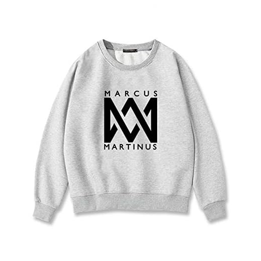 Marcus Martinus huvtröjor ny vinter kvinnor hip hop dj tröja lång halva pullover huvtröja moletom feminino kausala kläder L grå