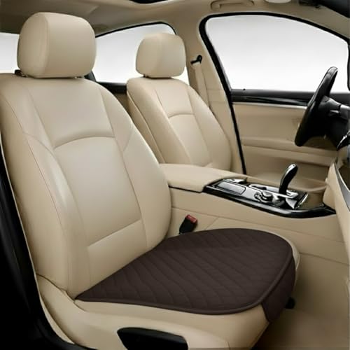 Image of AURAFRESH Car Seat Protector Cushions Cover, Airbag friendaly. (Brown, 1PC Driver SEAT)