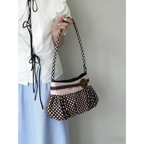 Bolso Tote con Lunares para Mujer Brown Polka Dot miniatura 4