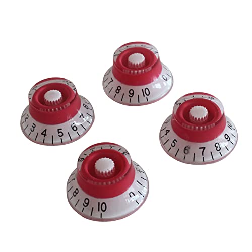 Vaguelly 12 Pçs/Conjunto De Botões De Guitarra Botões De Latão Controle Botão De Botões De Controle