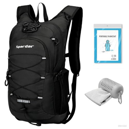 Spardar Zaino Mtb, Mtb Enduro con Impermeabile e Asciugamano Sportivo, Zaino da Ciclismo per Uomo e Donna per Escursionismo, Arrampicata, Ciclismo, Corsa, Campeggio