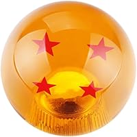 DEWHEL 4 Star Dragon Acrylic Shift Knob - Durable 54mm Manual Shifter M12x1.25 with Adapters for Honda Toyota Nissan JDM