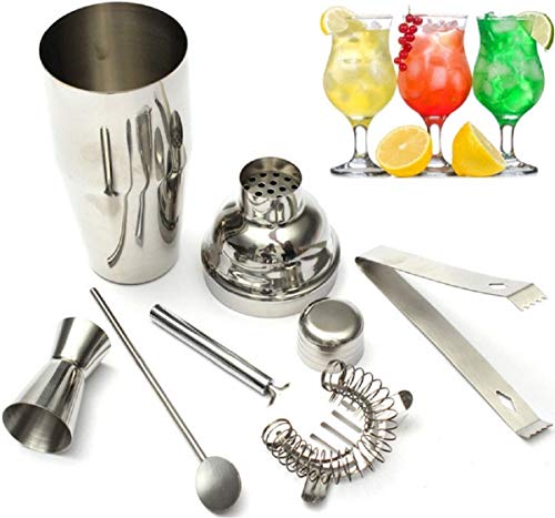 Kit Bar Coqueteleira Profissional A&ccedil;o Inox 550ml Caipirinha Drinks