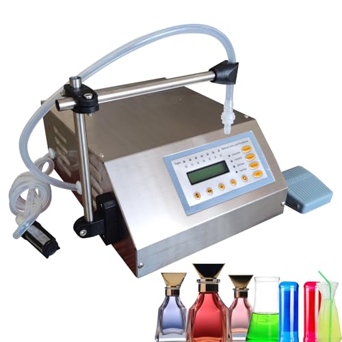 INTBUYING Liquid Filling Machine 3.2L/min Large Flow Liquid Filler with Digital-control System 2ml-3500ml Filling volume Filling Machine for Cosmetics,shampoo,oil