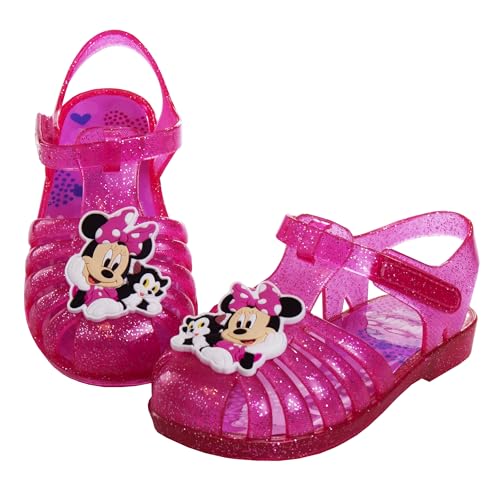 Image of Disney Girls Sandal Frozen Minnie Mouse Sesame Street Elmo Abby and Peeps Jelly Sandals for Girl Size Infant /Toddler /Little Kid