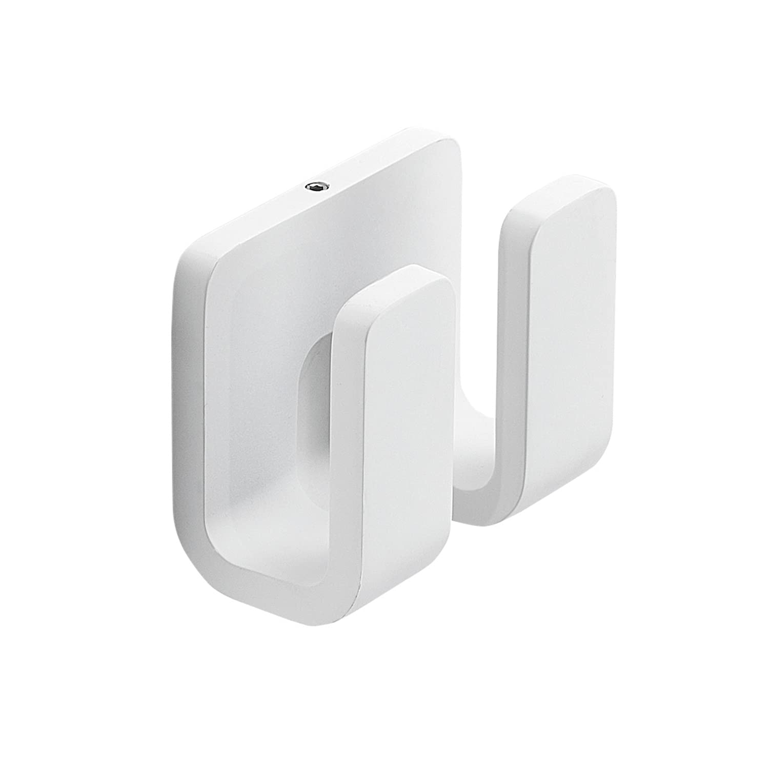 Cintre Blanc Gedy 8,4x4,6x7 cm - Patère de Fixation Compacte pour Salle de Bain