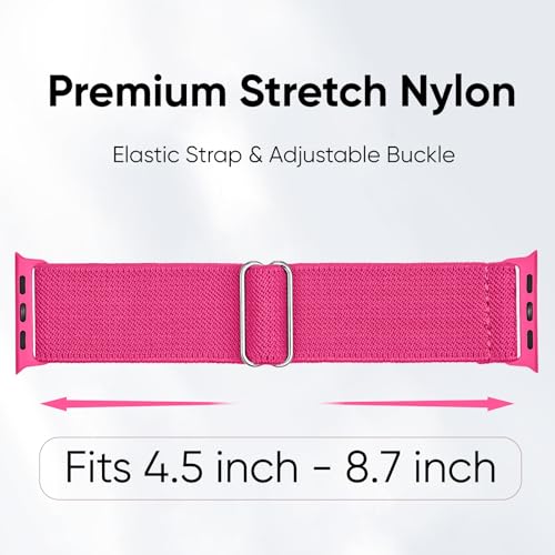 10 Pack Stretchy Bands Compatible with Apple Watch Band 40mm 38mm 41mm 42mm 44mm 45mm 46mm 49mm Women Men, Water-Resistant Solo Loop Elastic Sport Straps for iWatch Series 11 10 9 8 7 6 5 4 3 SE Ultra by Butifacion - Used condition - Image 3
