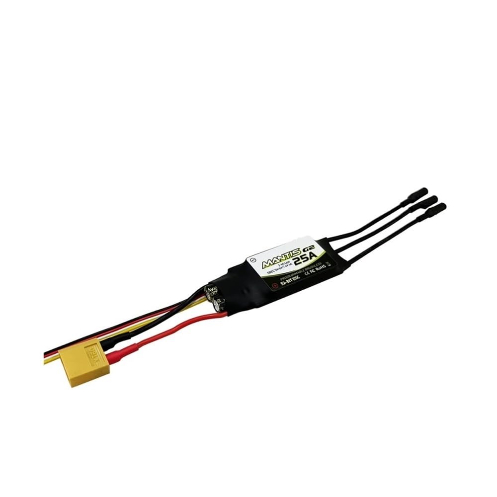 ESC Brushless 25A Mantis G2 Idéal pour le Pilotage de Précision