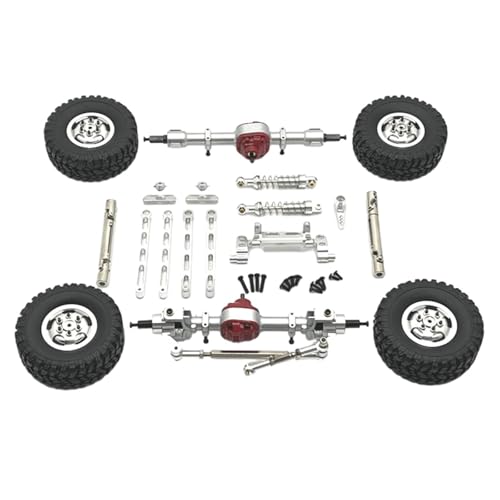 Pièces en alliage pour voitures RC modifiées : kit d'accessoires argent pour performances optimales