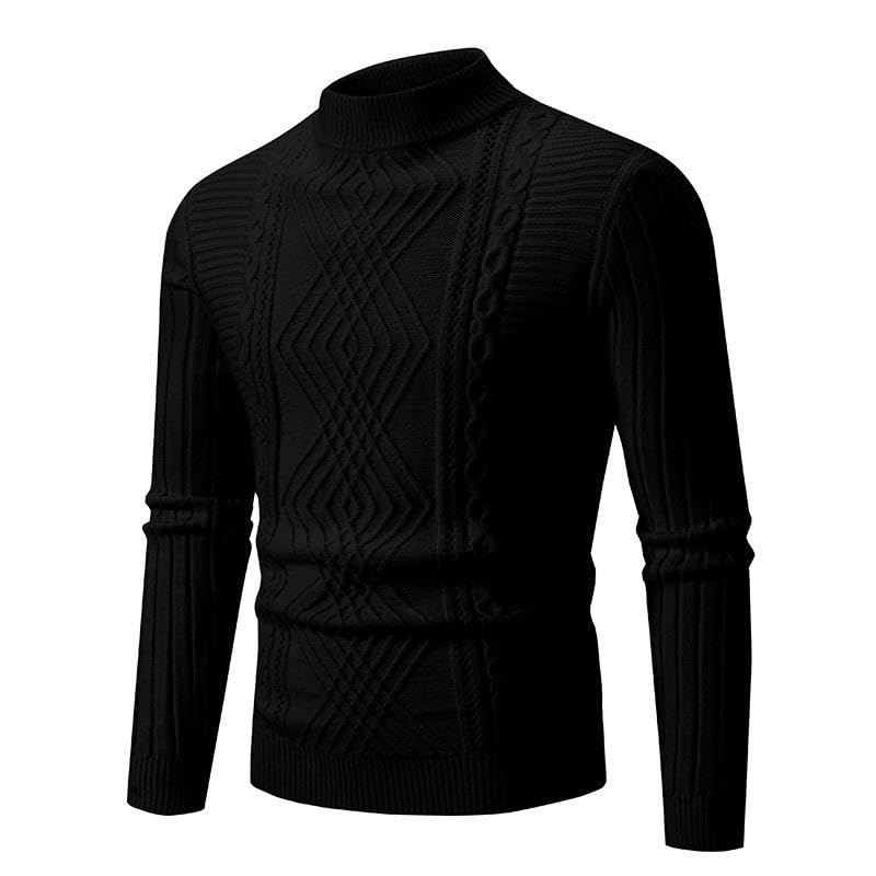 Pull de base décontracté style coréen pour homme en maille fine col rond gris - 5