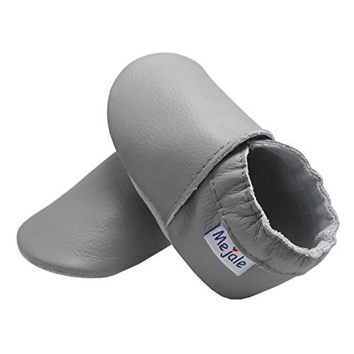 image for Mejale Baby Newborn Soft Sole Leather Shoes Infant Toddler Crawling Sl